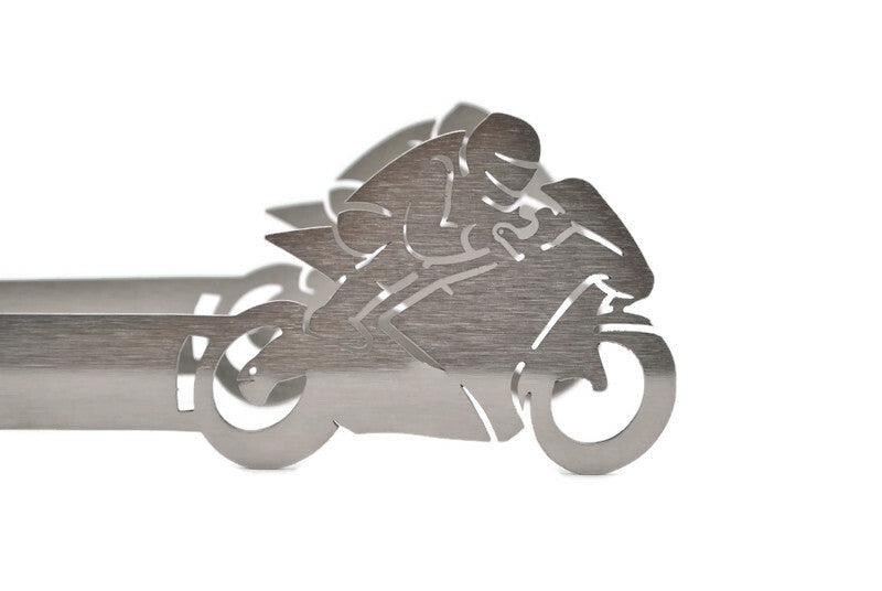 Pinze per griglia motivo moto da corsa