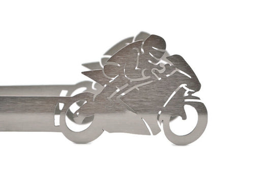 Pinze per griglia motivo moto da corsa