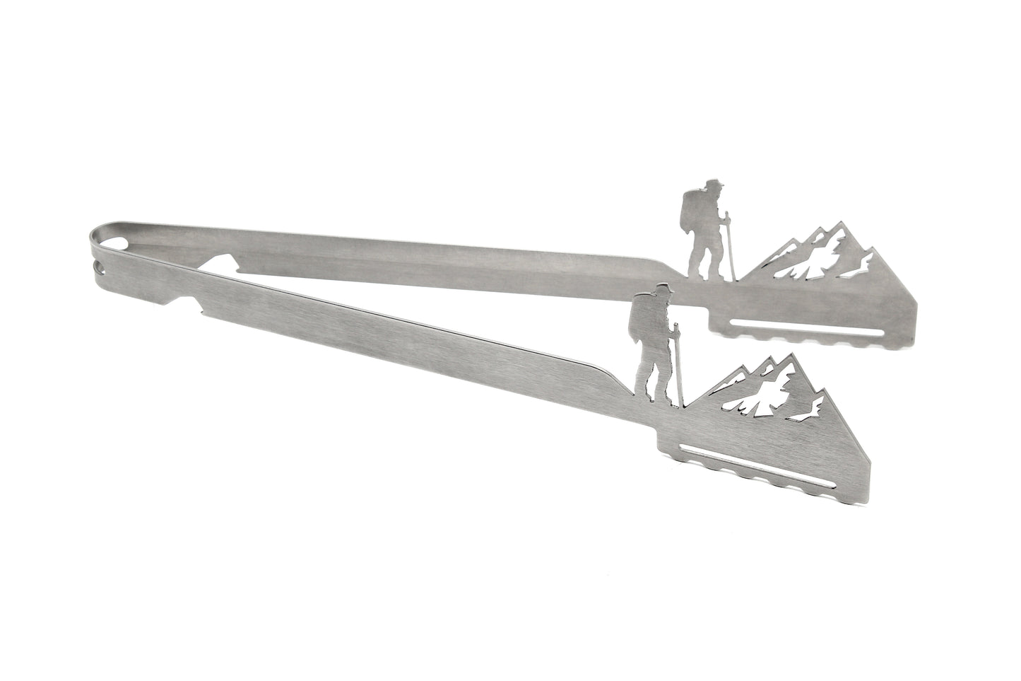 Grill tongs motif "Hiking / Mountains"