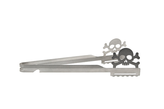 Grillzange Motiv Totenkopf / Skull