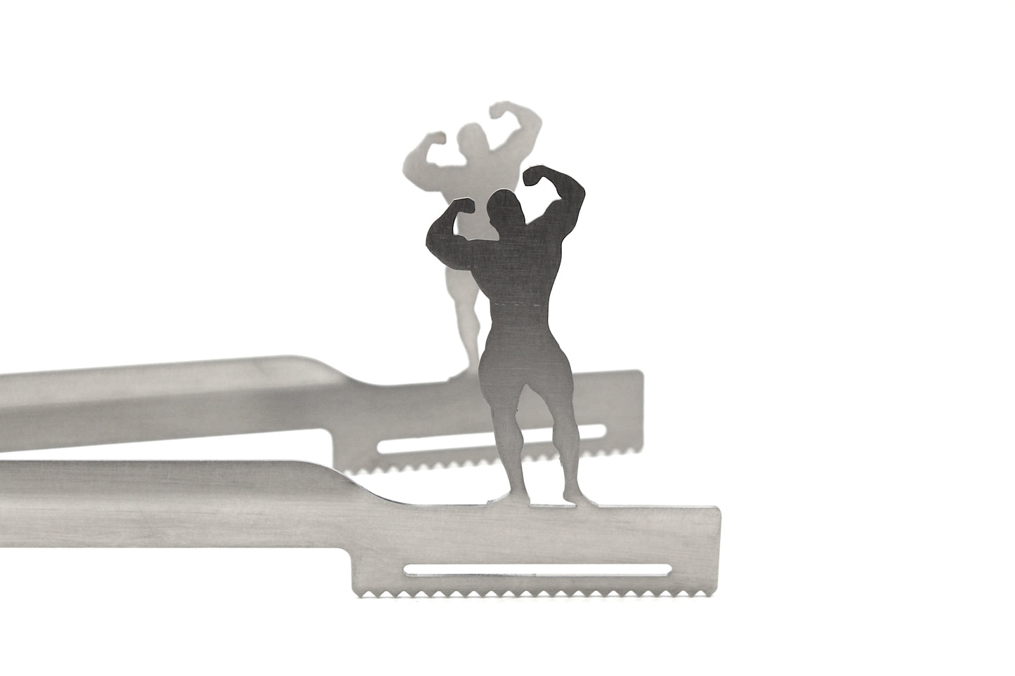 Grillzange Motiv Kraftsport / Bodybuilder