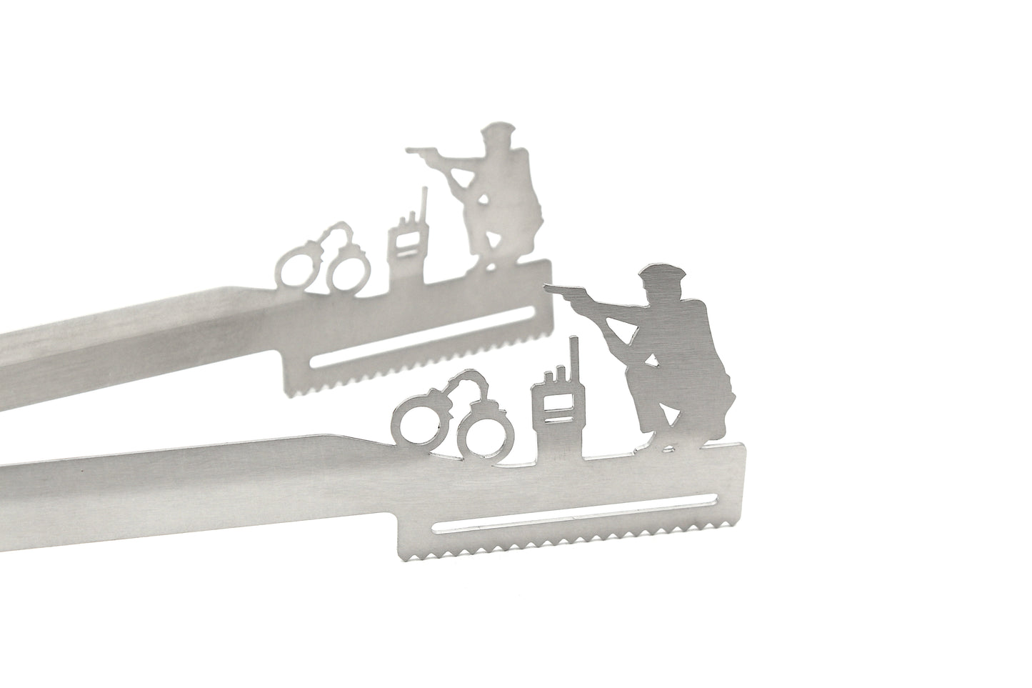 Grill tongs motif "Police"