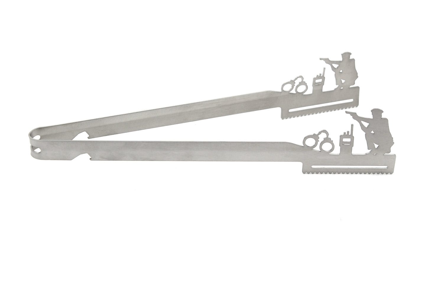 Grill tongs motif "Police"