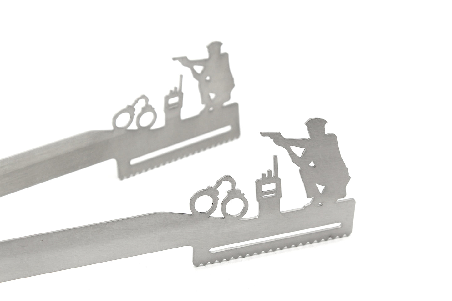 Grill tongs motif "Police"