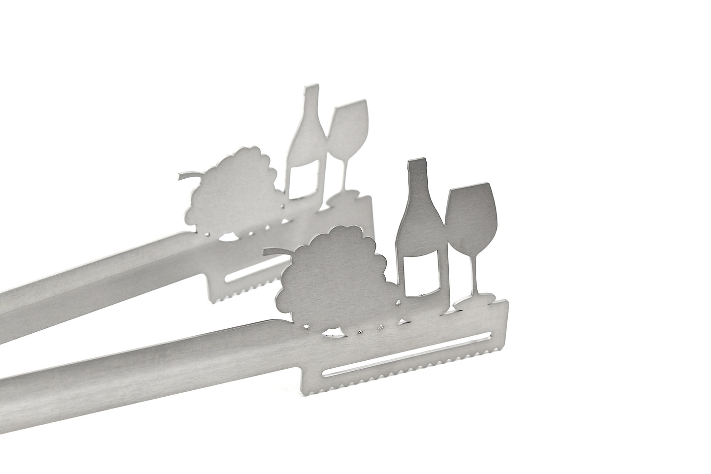 Grillzange Motiv Wein