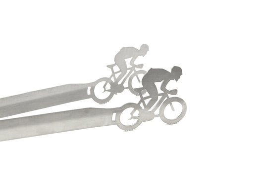 Pinza per griglia motivo bicicletta da corsa