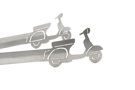 Pinza per griglia motivo scooter classico italiano