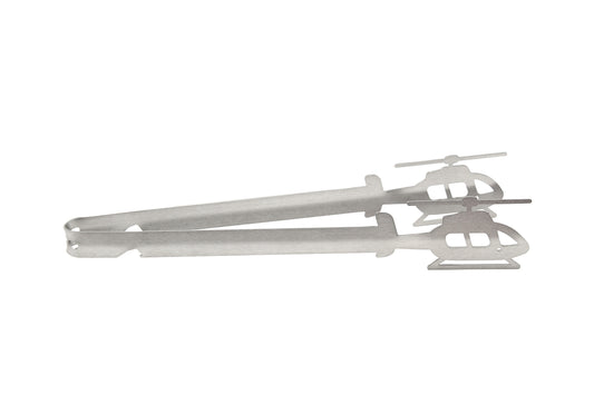 Grillzange Motiv Hubschrauber