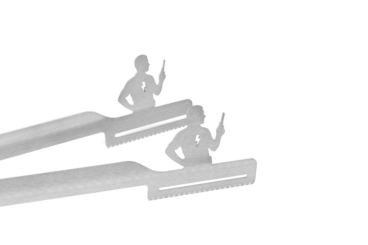Grill tongs motif electrician