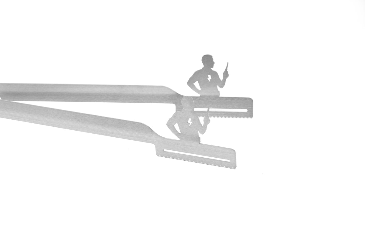 Grill tongs motif electrician