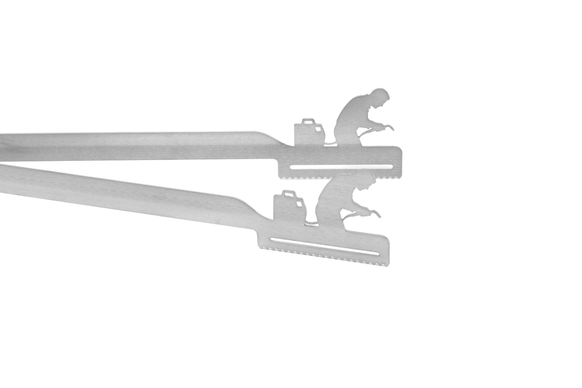 Grill tongs motif welder