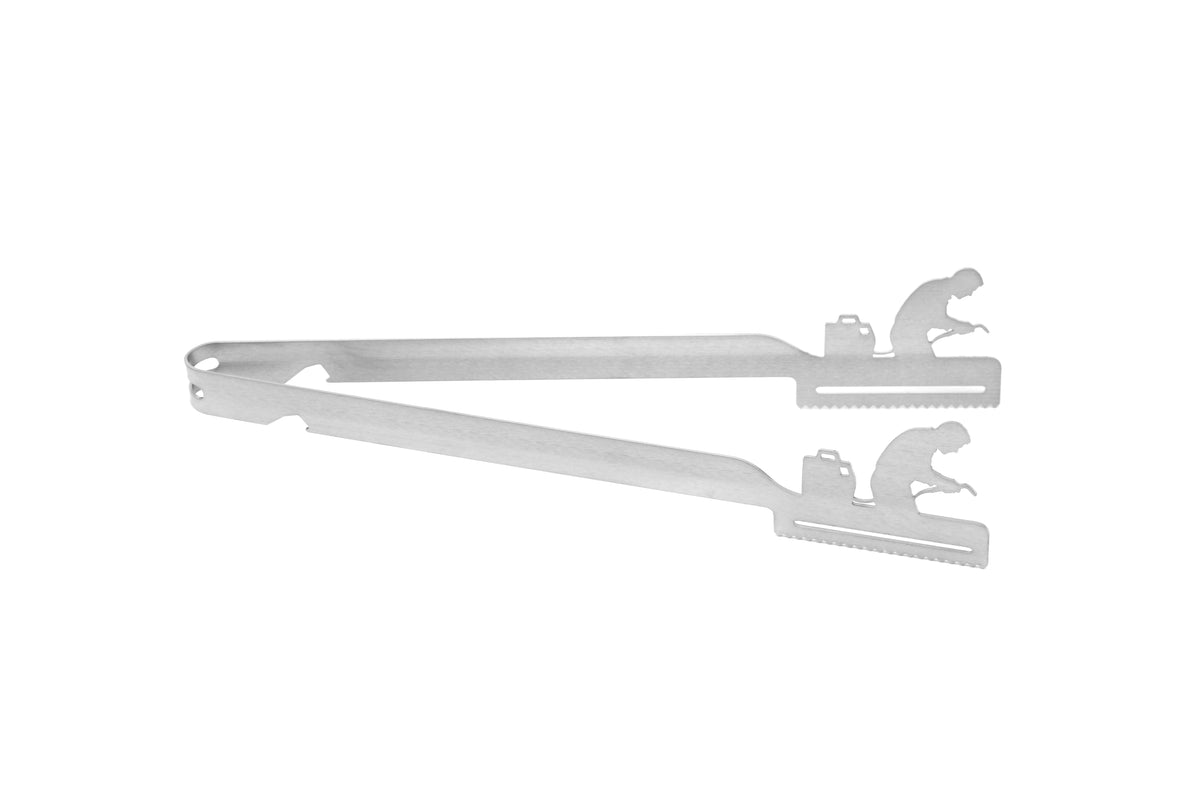 Grill tongs motif welder