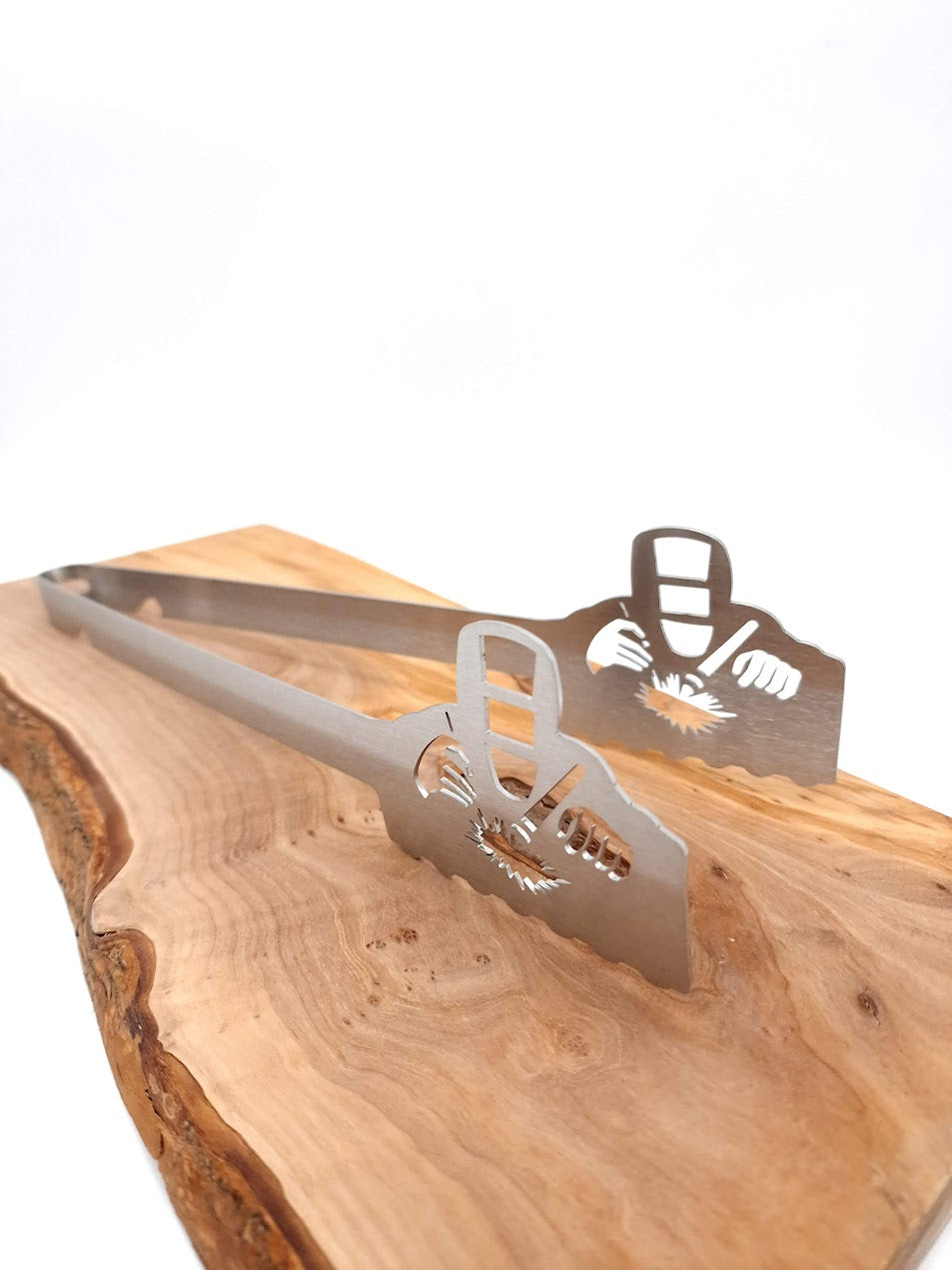 Grillzange Motiv "Schweisser"