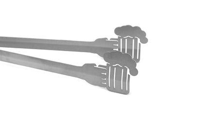 Grill tongs motif beer mug
