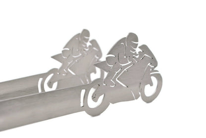 Pinze per griglia motivo moto da corsa