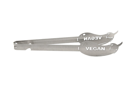 Grillzange Aubergine "Vegan"