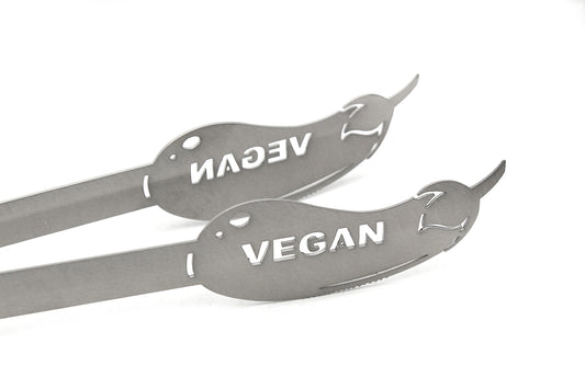 Grillzange Aubergine "Vegan"