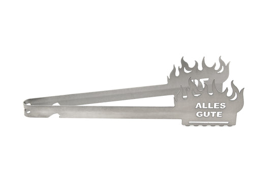 Grillzange Flamme "Alles Gute 70"