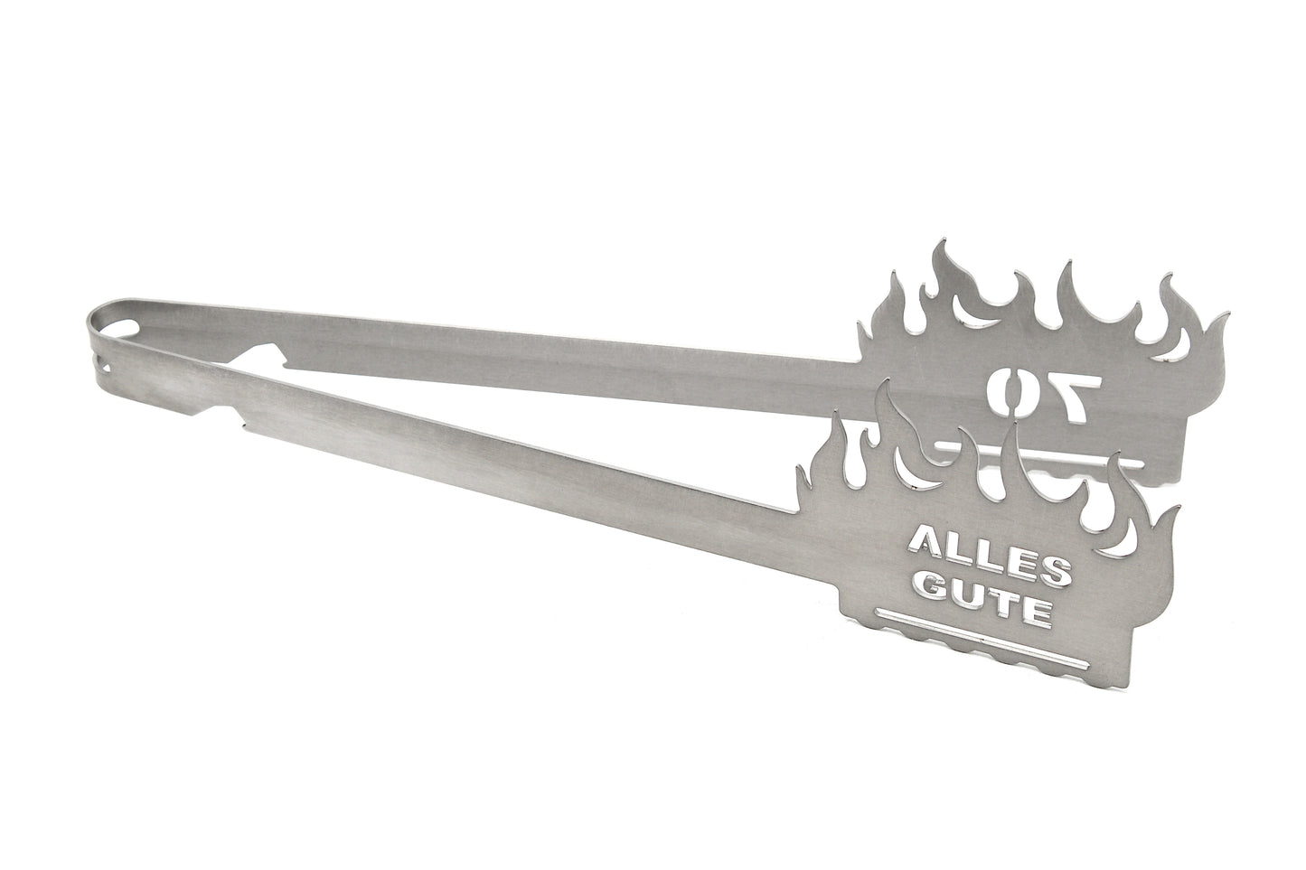 Grillzange Flamme "Alles Gute 70"
