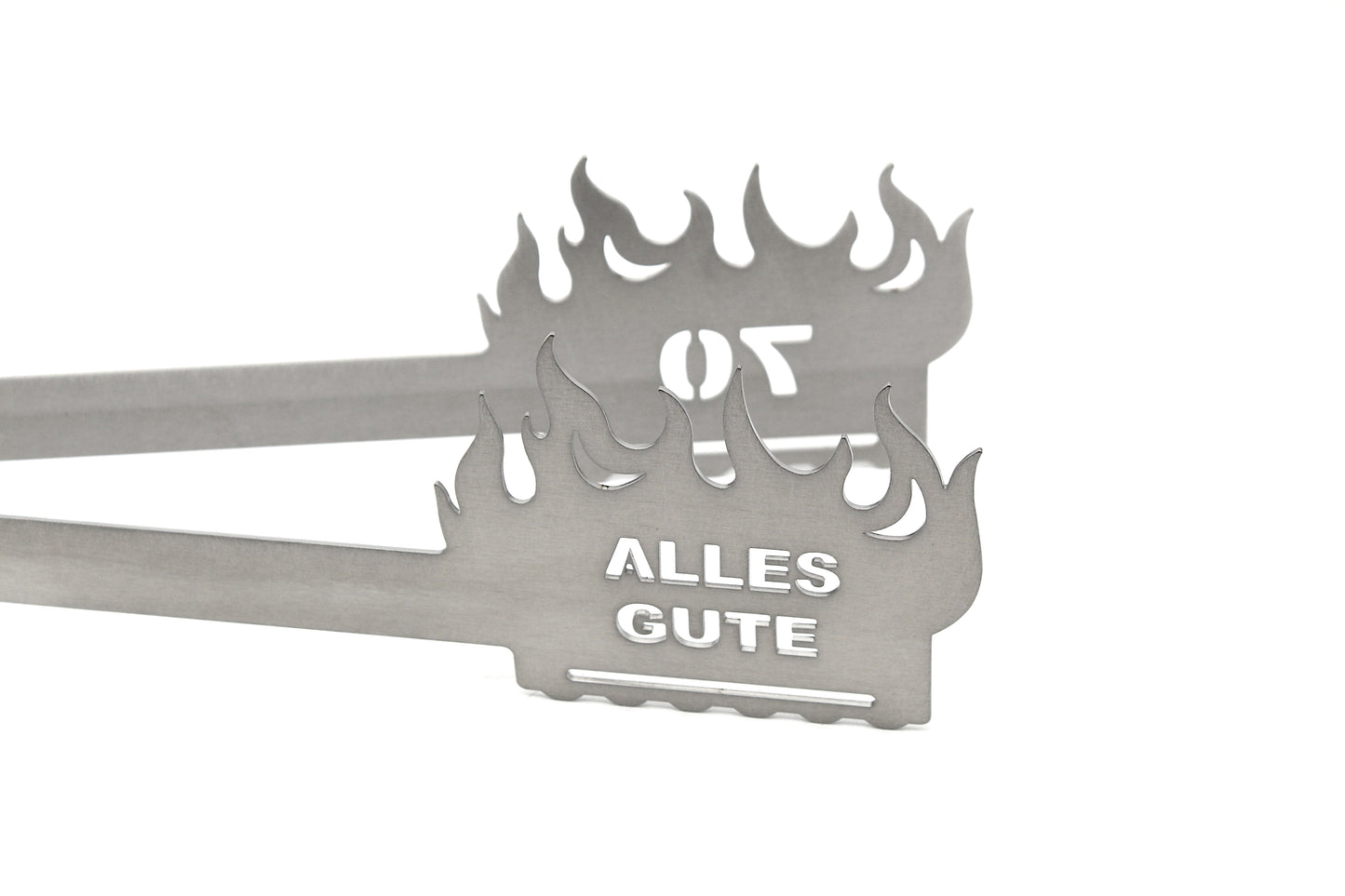 Grillzange Flamme "Alles Gute 70"