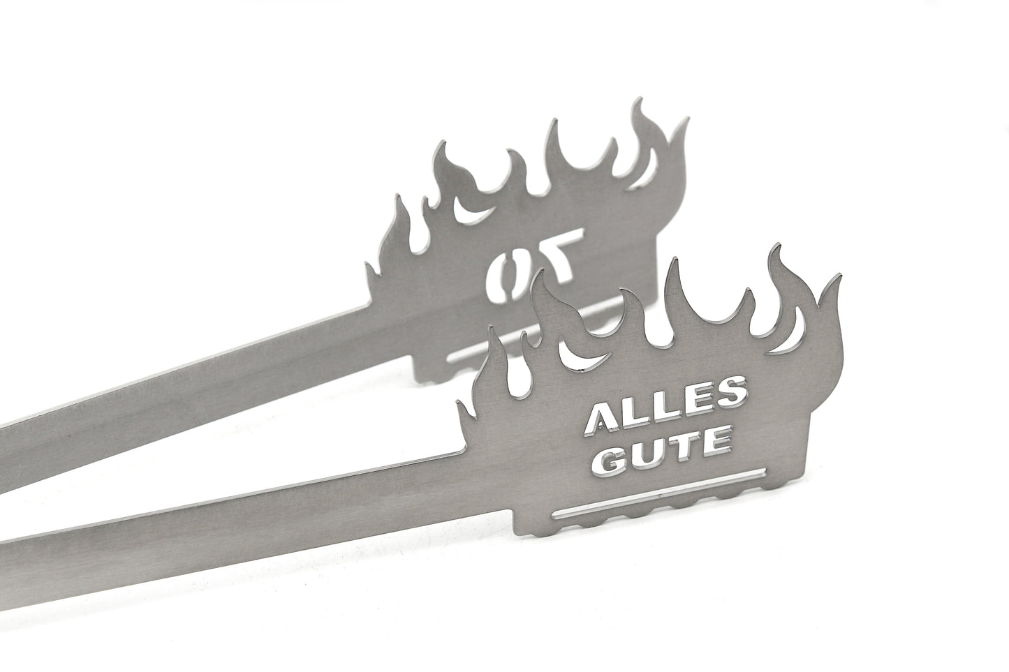 Grillzange Flamme "Alles Gute 70"