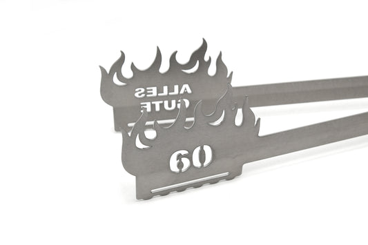 Grillzange Flamme "Alles Gute 60"