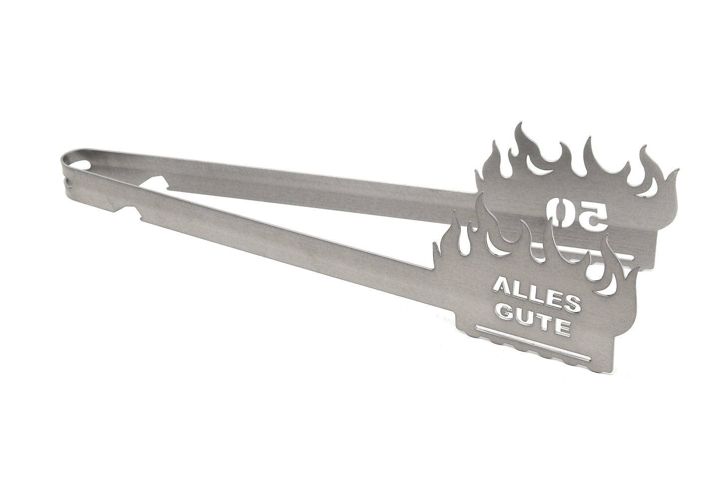 Grillzange Flamme "Alles Gute 50"