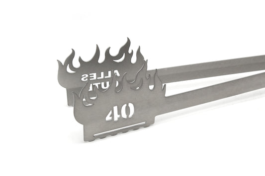Grillzange Flamme "Alles Gute 40"