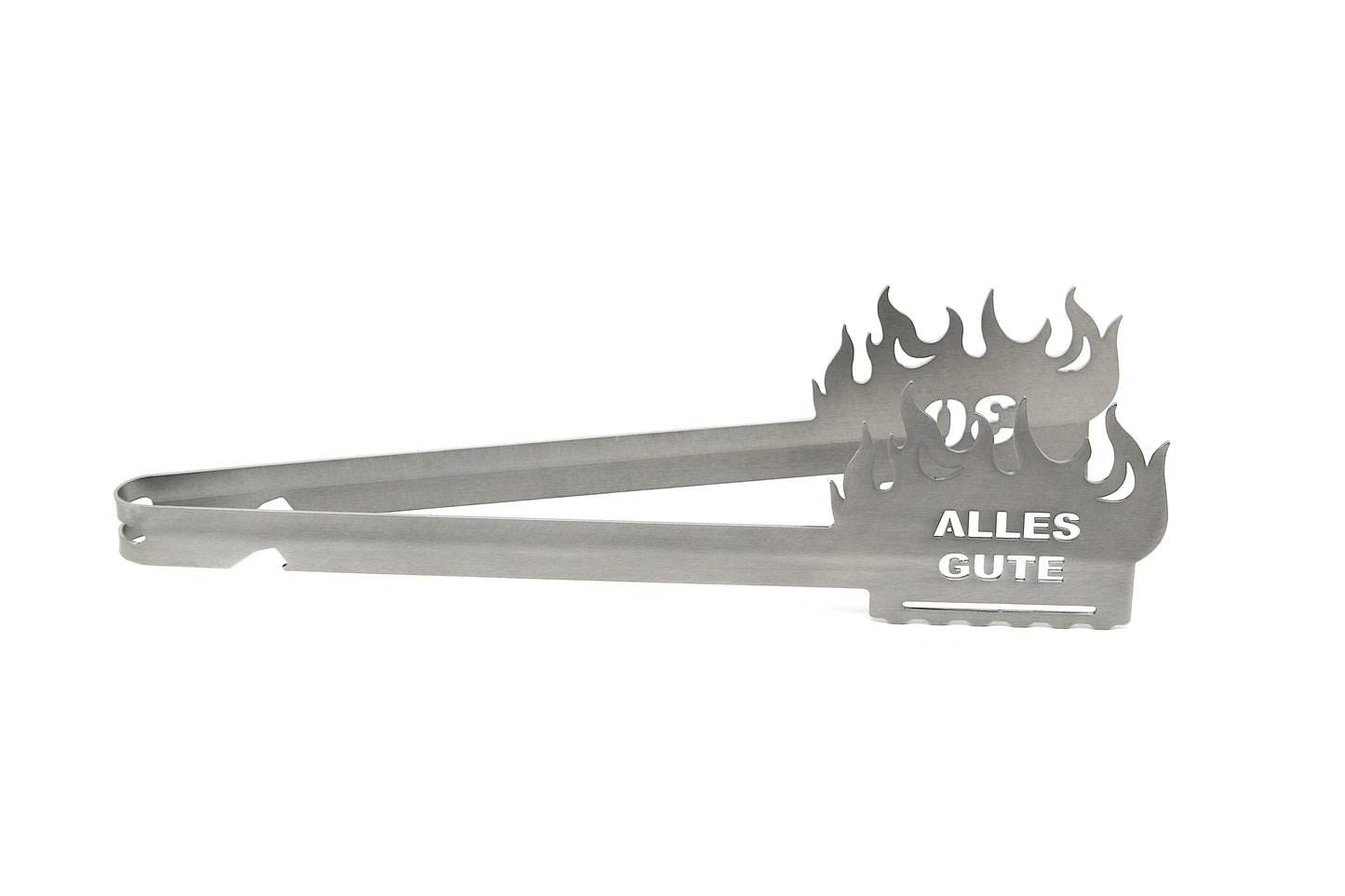 Grillzange Flamme "Alles Gute 30"