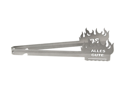 Grillzange Flamme "Alles Gute 30"