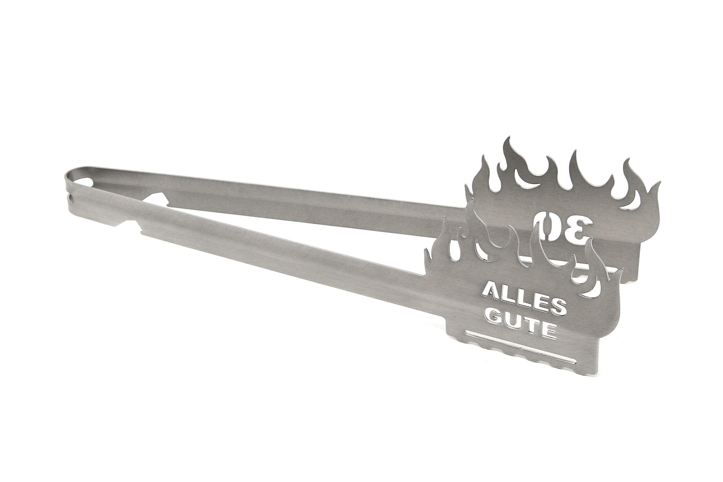 Grillzange Flamme "Alles Gute 30"