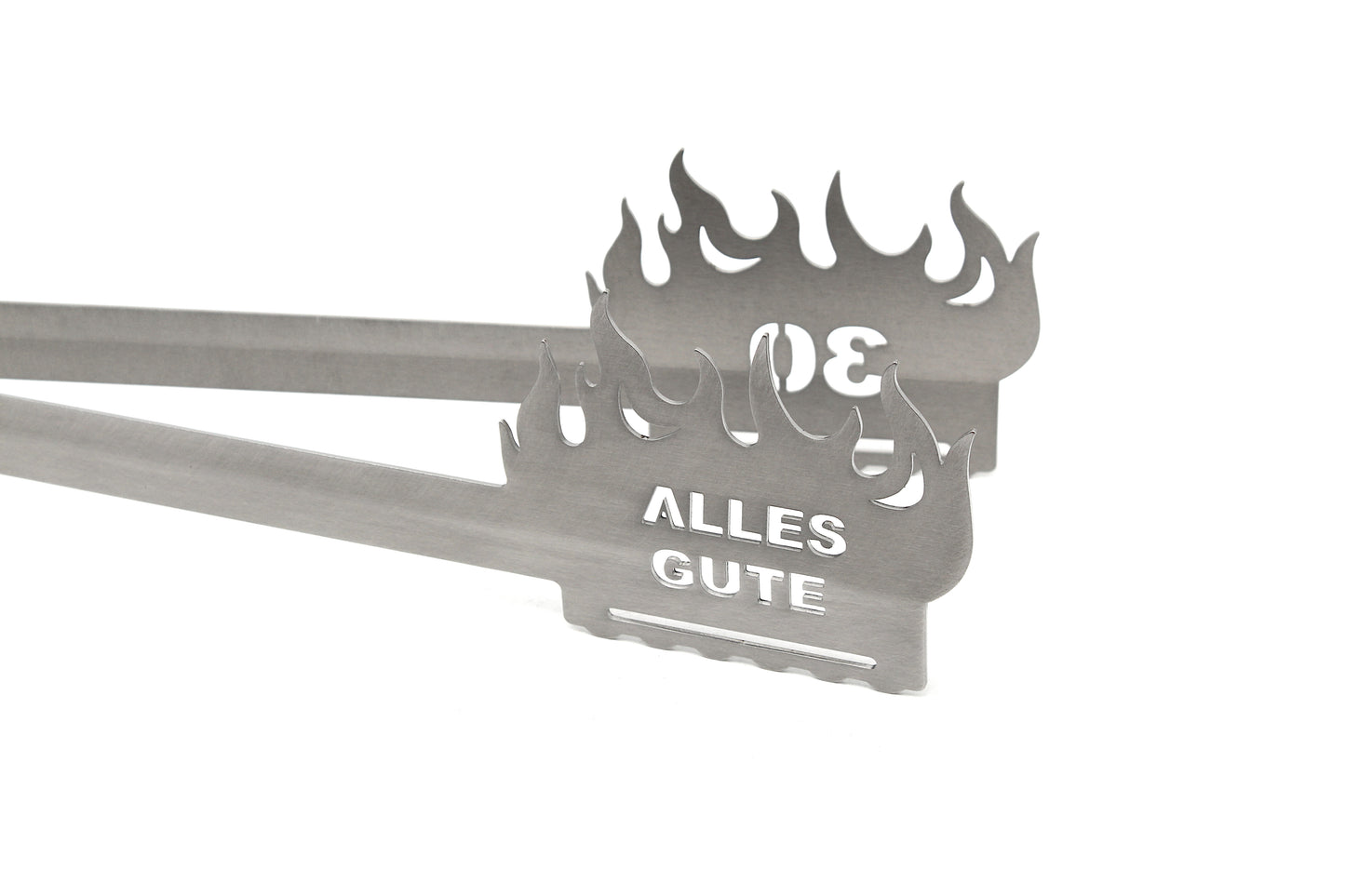Grillzange Flamme "Alles Gute 30"