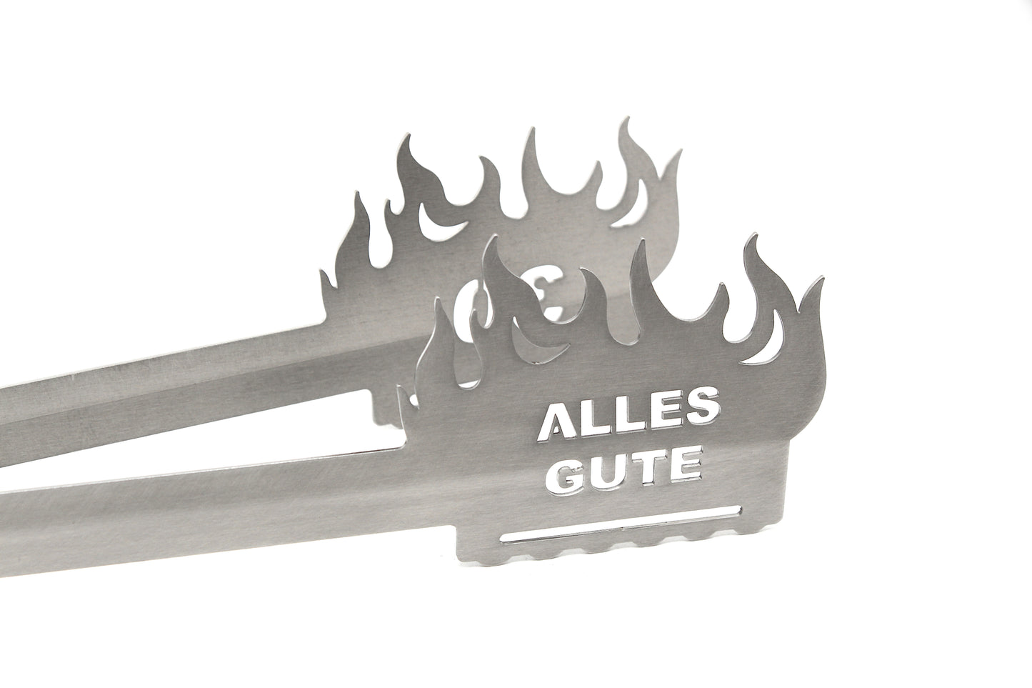 Grillzange Flamme "Alles Gute 30"