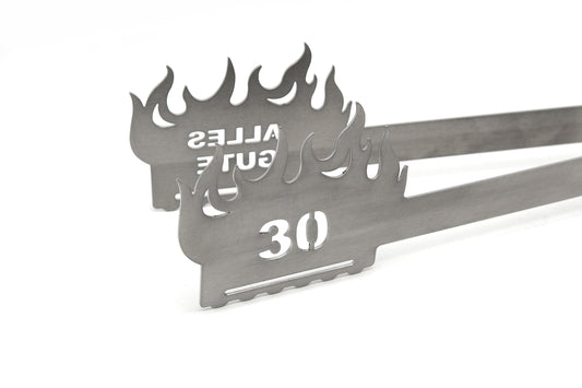 Grillzange Flamme "Alles Gute 30"