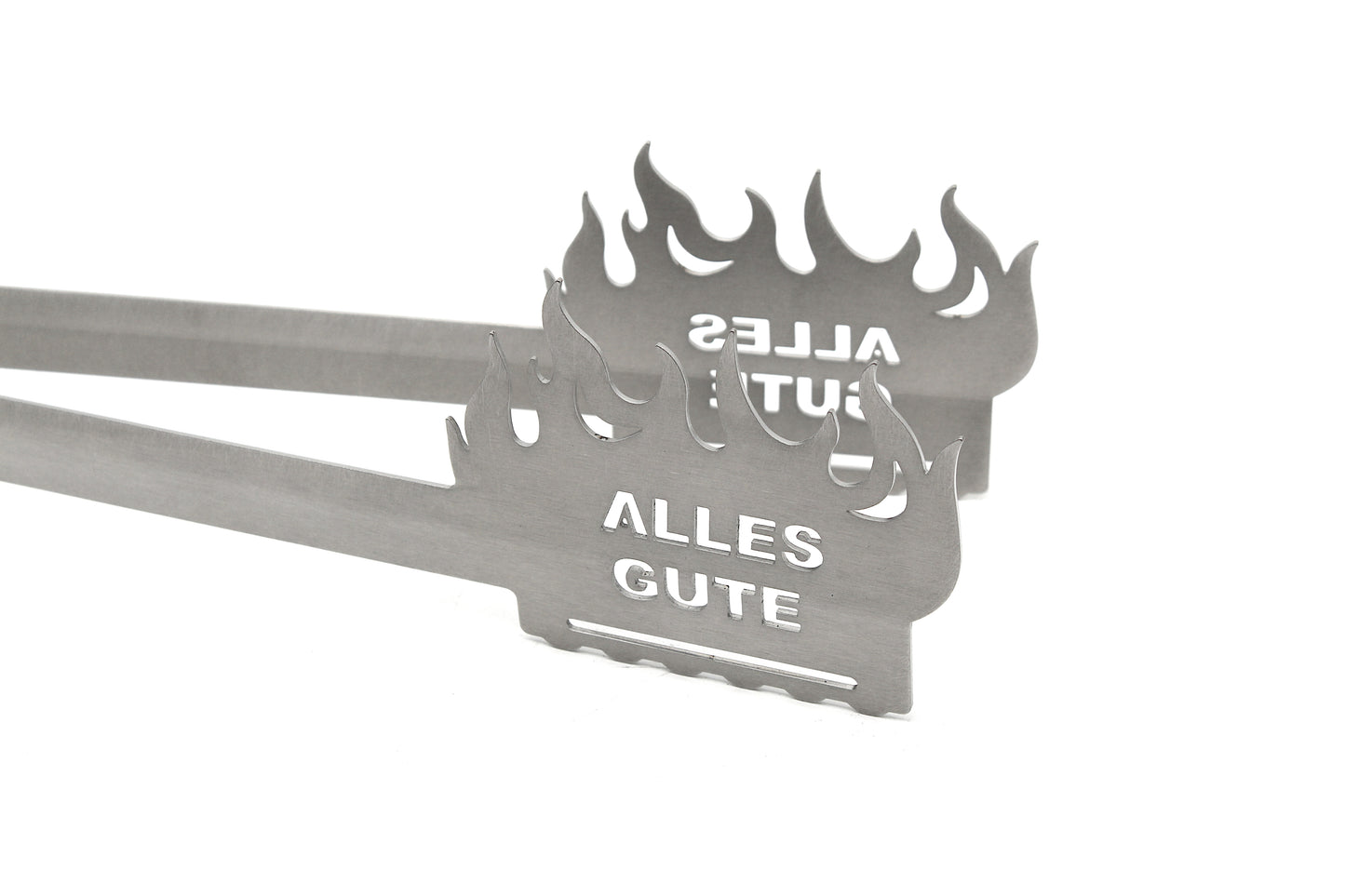 Grillzange Flamme "Alles Gute"