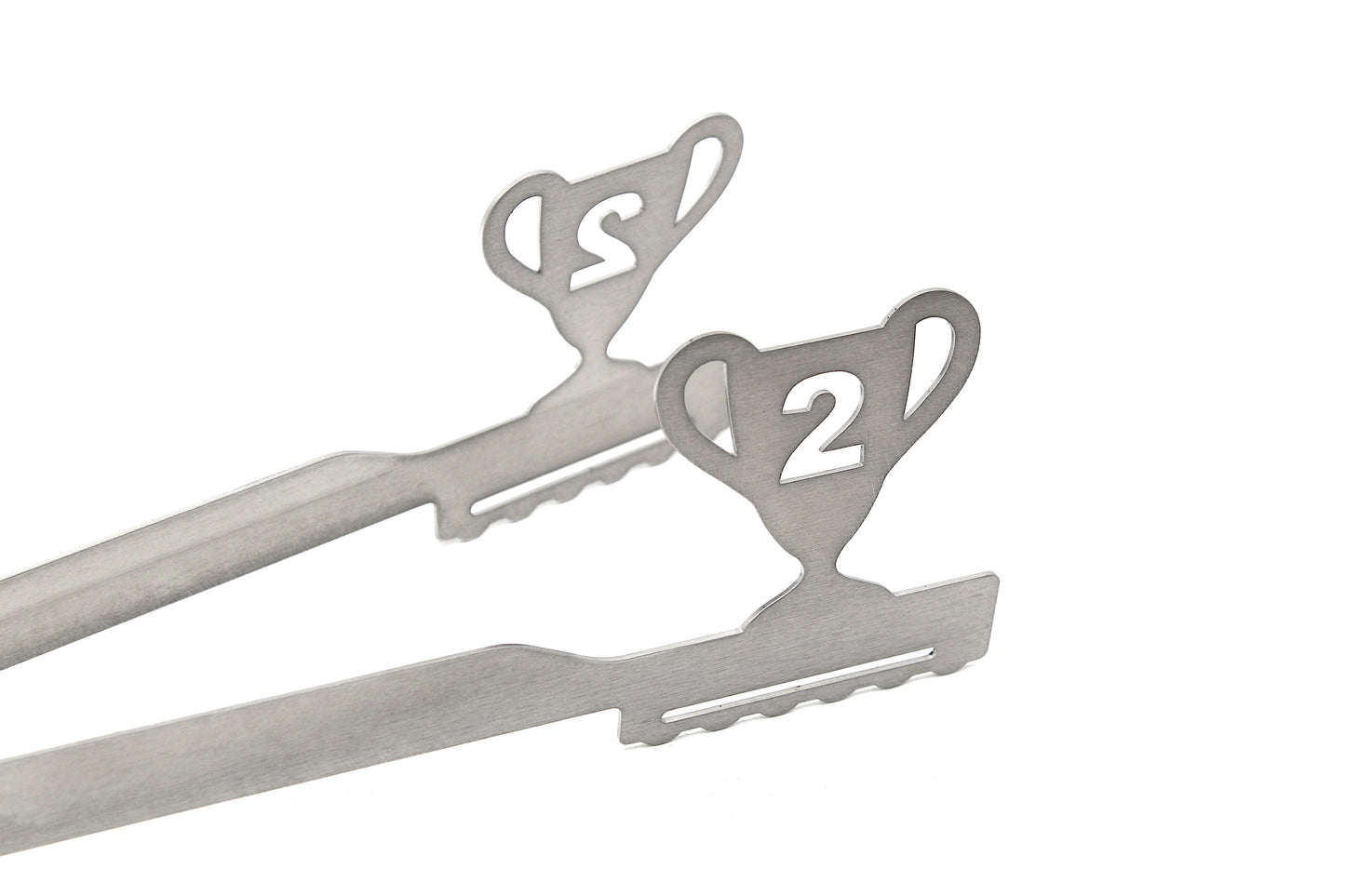 Grillzange Motiv "Pokal Nummer 2"