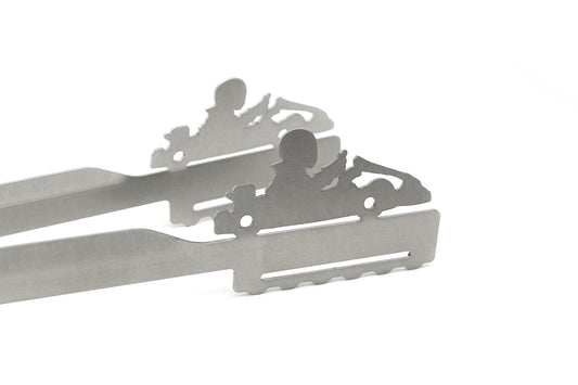 Grillzange Motiv "GoKart"