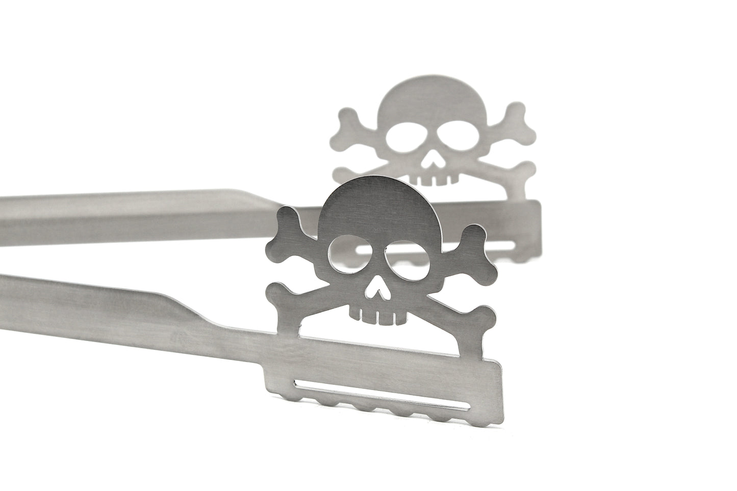 Grillzange Motiv "Totenkopf / Skull"