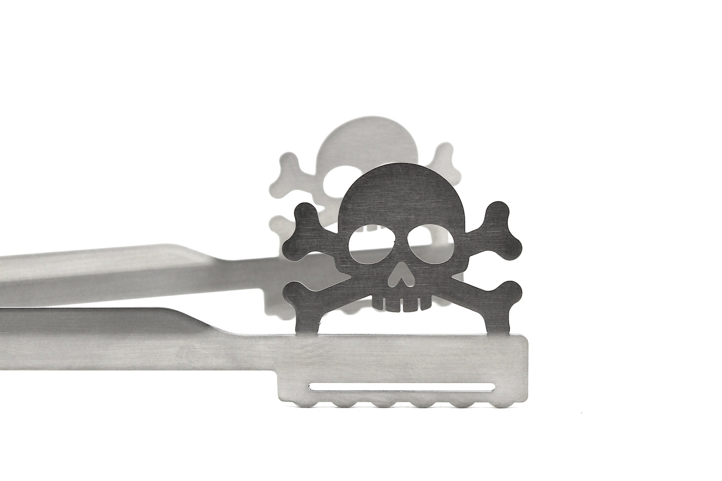 Grillzange Motiv "Totenkopf / Skull"