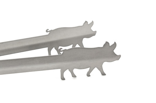 Grillzange Motiv "Schwein"