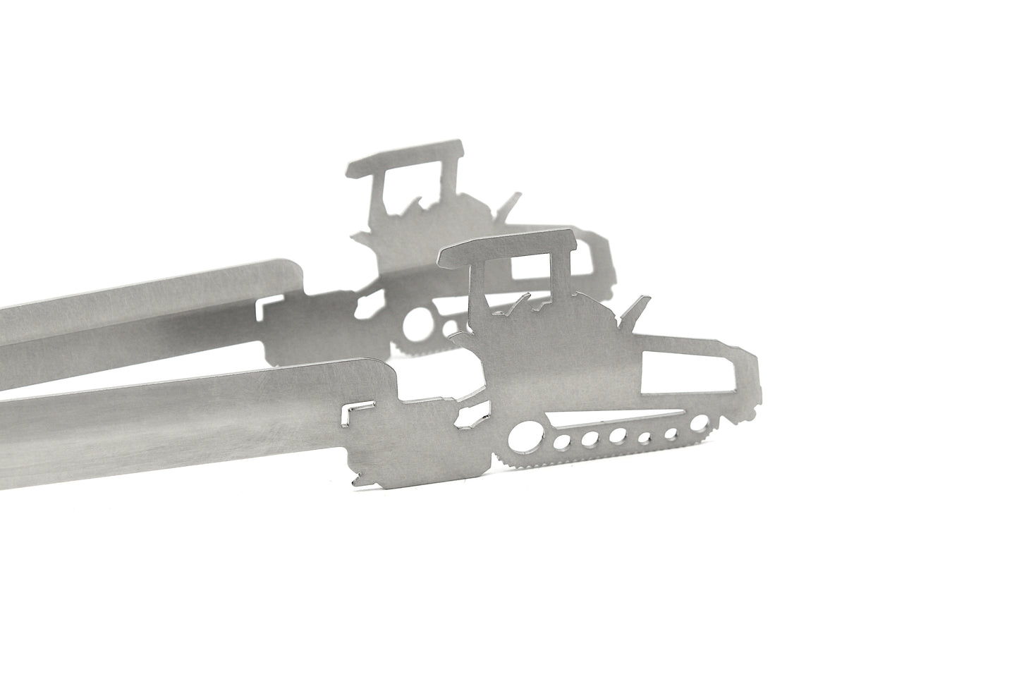 Grillzange Motiv "Baumaschine / Asphaltfertiger"