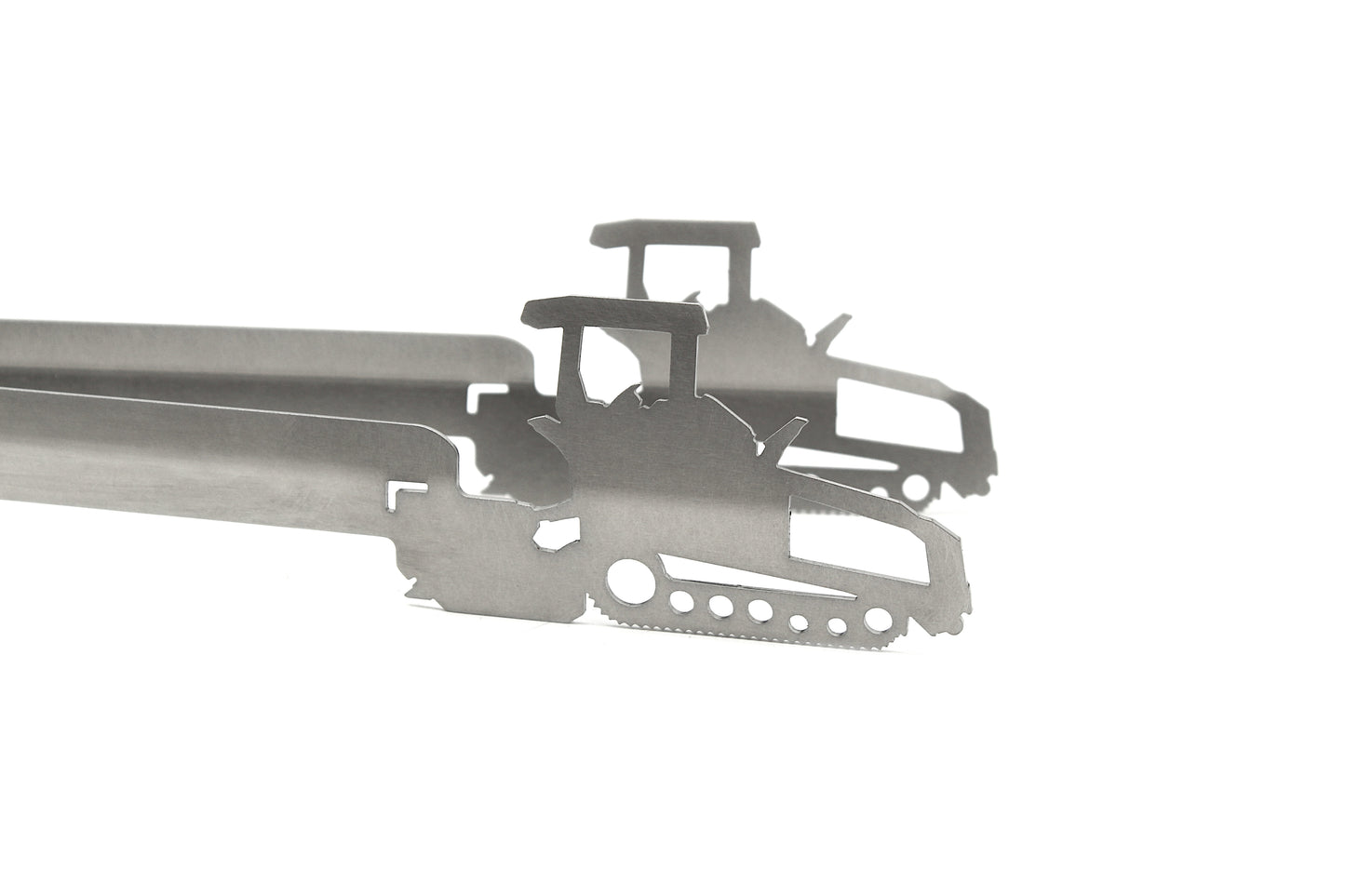 Grillzange Motiv "Baumaschine / Asphaltfertiger"