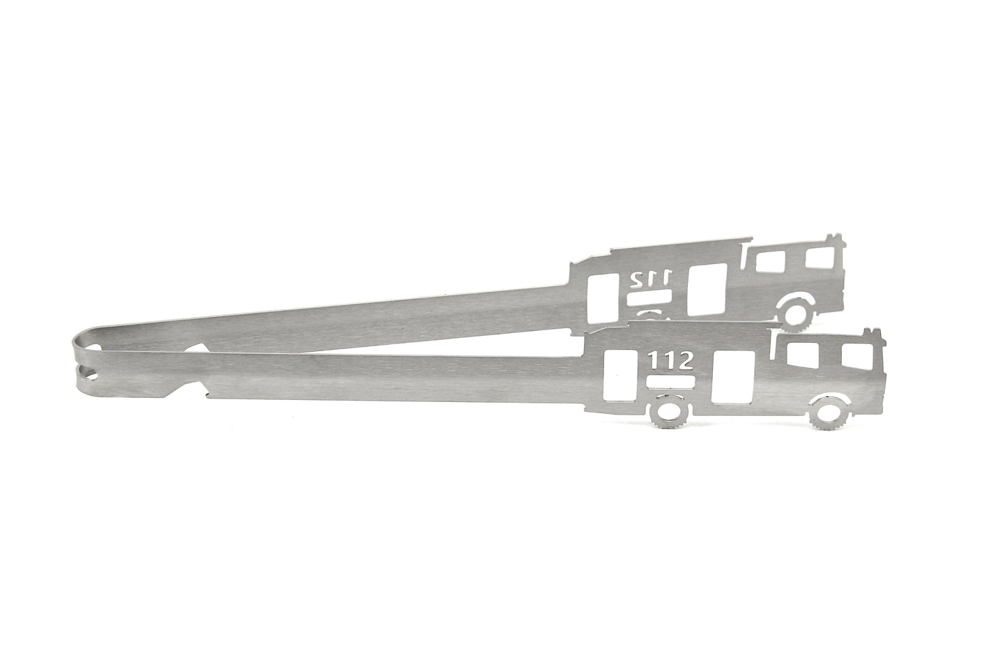 Grill tongs motif "Fire Department 112"