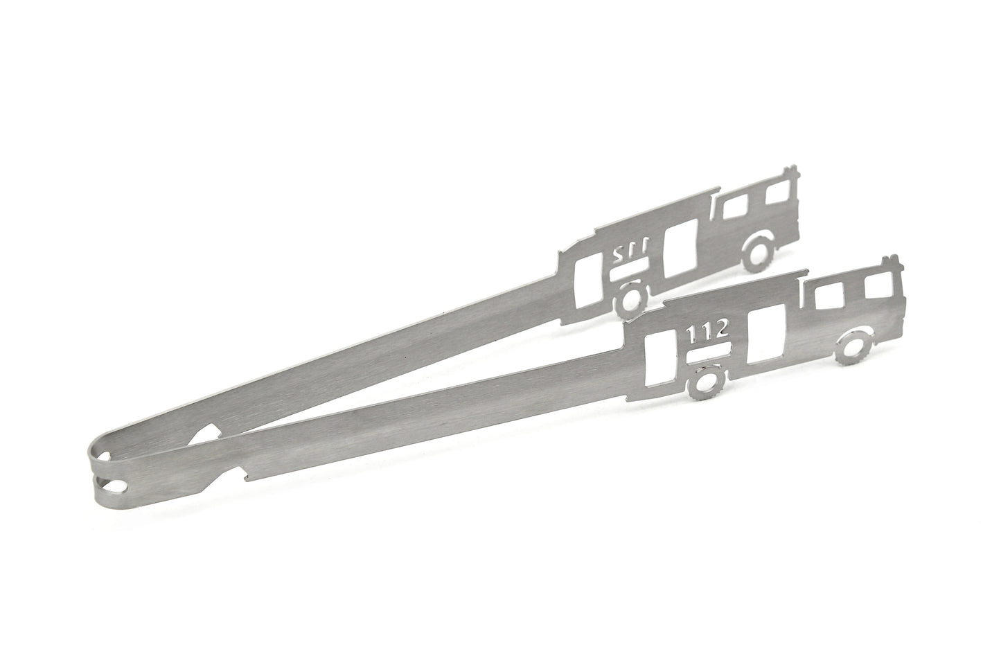 Grill tongs motif "Fire Department 112"