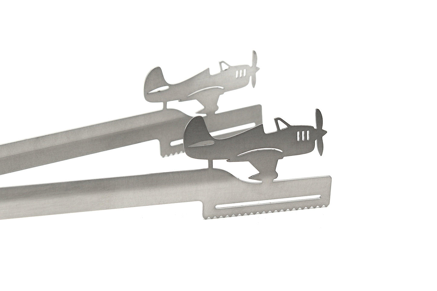Grillzange Motiv "Flugzeug"