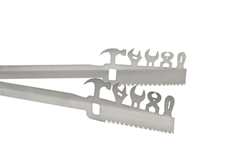 Grillzange Motiv Handwerk Werkzeuge, Säge