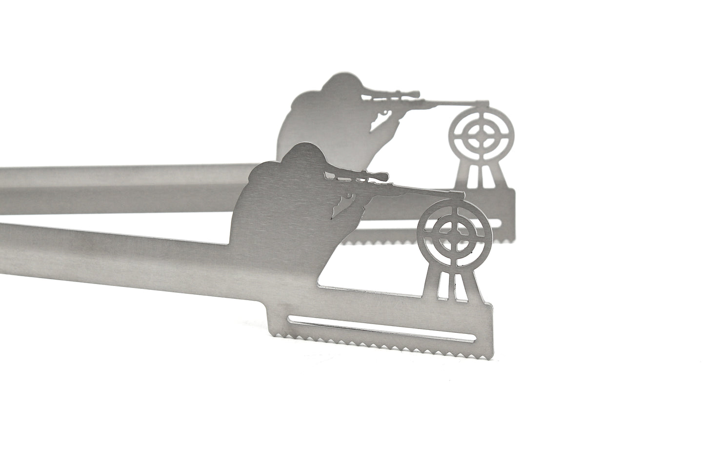Grill tongs motif "Sports shooter"