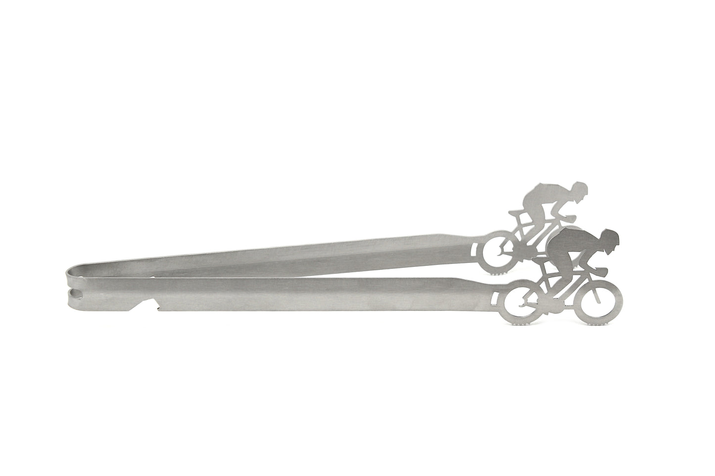Grillzange Motiv "Fahrrad Rennradfahrer"