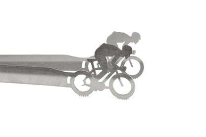 Pinza per griglia motivo bicicletta da corsa