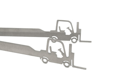 Pinza per griglia motivo carrello elevatore